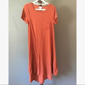 Solid Rust Orange LuLaRoe Carly XS (fits like MED)
